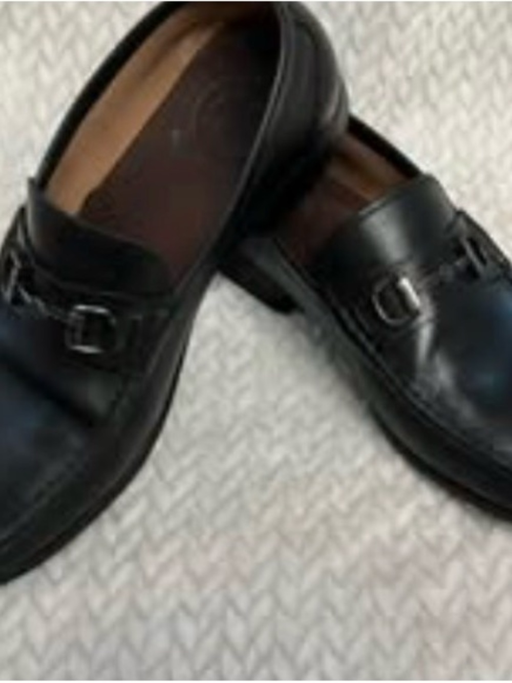 Peter Millar Black Leather Horsebit Loafers Men’s 8.5M Brazil